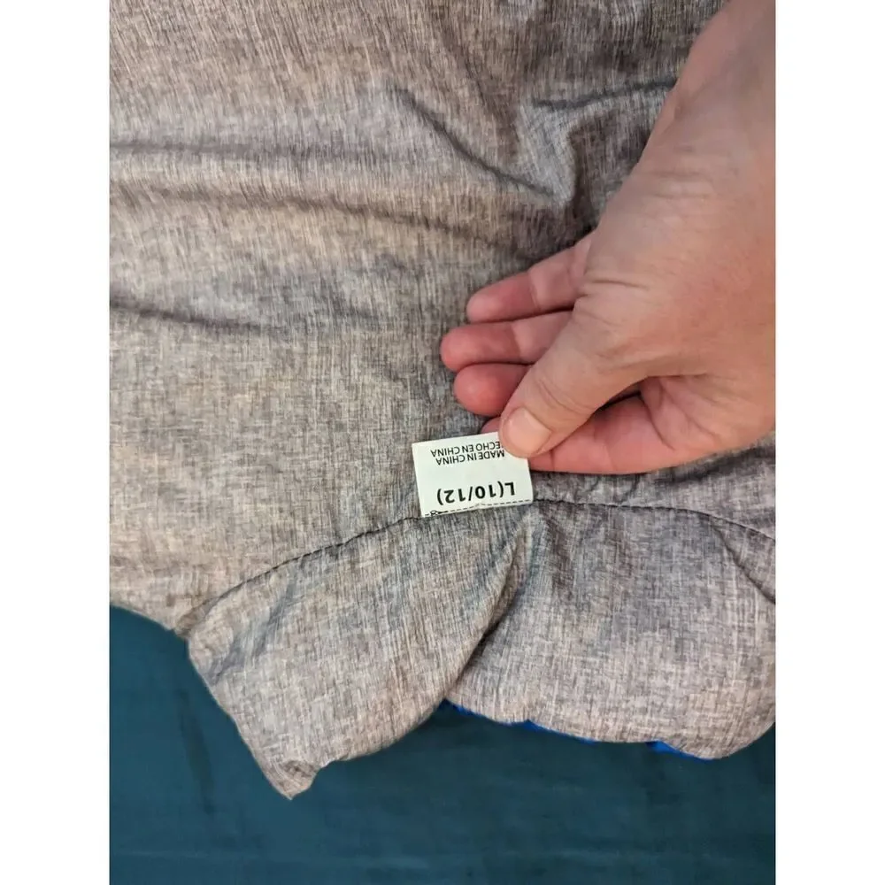 KIDS blue ombre and silver reversible vest